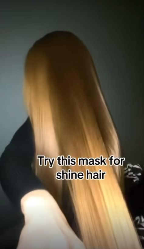 Try this homemade mask that will make your hair shiny and feel soft. #hairhealty #hairroutine Apply on your hair 1x per week!.#hairhealty,#hairroutine#haircaremask#haircareroutine,#hairgrowth,#haircareaesthetic#natural,#hair,#removal,#permanent,#faces,#naturalhairremovalpermanentfaces#hairoil,#hairoils,#hairgrowth,#hairgrowthoil,#hairgrowthoils,#hairgrowthtips,#hairgrowthjourney,#hairgrowthproducts,#longhair Mask For Shiny Hair, Shiny Hair Mask, Healthy Hair Mask, For Shiny Hair, Soft Shiny Hair, Homemade Hair Treatments, Healthy Shiny Hair, Natural Hair Removal, Homemade Hair Mask