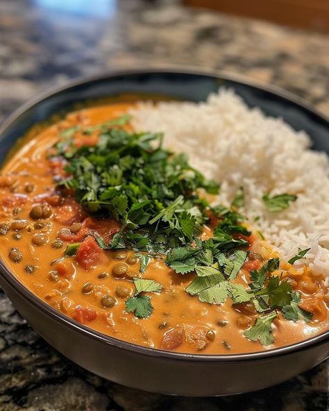 Lentils Coconut Milk, Curry Lentils, Baked Apple Fritters, Coconut Lentil Curry, Cinnamon Roll Muffins, Curry Ingredients, Chicken Asparagus, Red Lentils, Timeless Kitchen