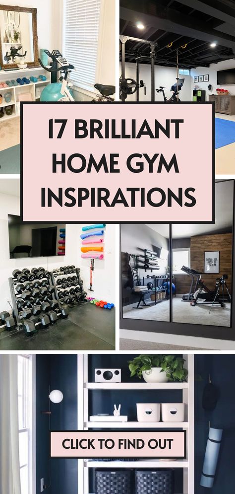 Dreaming of a home gym but short on space? 🏡 These 17 small home gym ideas will show you how to make the most of your area! Swipe up for all the inspo! 🏋️‍♂️ Gym And Craft Room Combo, Tonal Home Gym Ideas, Garage Workout Area, Small Exercise Room, In Home Gym Ideas Small Spaces, Small Workout Space At Home, Weight Room Ideas Home Gyms, Bedroom Workout Space, Exercise Room Ideas Home