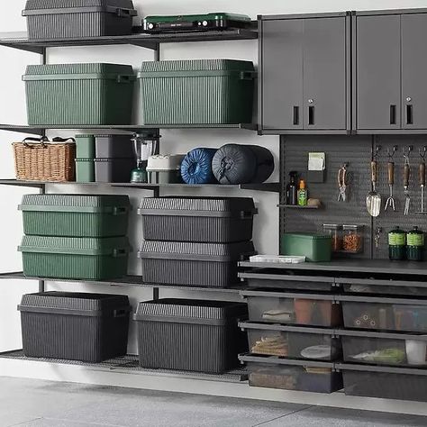 like-it Stack-up Containers | The Container Store Bin Organization, Tool Chest Organization, Food Storage Cabinet, Stacking Storage, Custom Pantry, Closet Shoe Storage, Decorative Shelving, Shelving Accessories, Storage Tote