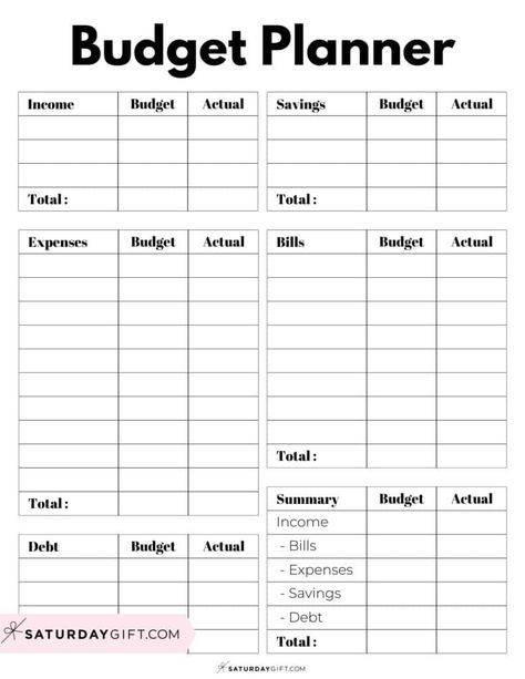 Budget Planner Template to track income, expenses, bills, savings and debt - Black & White PDF | SaturdayGift Budget Planner Monthly Free Printable, By Weekly Budget, Free Monthly Bill Tracker Free Printable, Free Budget Printables 2024, Bill Planner Printable Free, Weekly Paycheck Budget Printables Free, Budgeting Finances Template, Monthly Budget Printable Free Templates, Weekly Budget Planner Printable Free