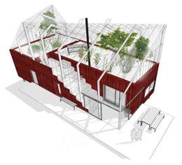 Greenhouse Living Greenhouse Living, Heating A Greenhouse, Green Barn, Home Greenhouse, Sustainable City, House In Nature, Casa Container, Eco House, Urban Farming