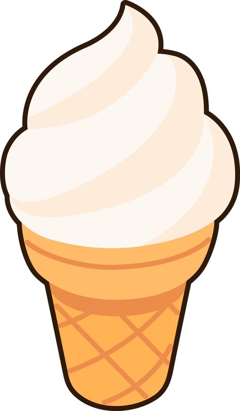 Vanilla Ice cream cone Dessert Icon Element illustration Flat Sticker Black Style 16248681 Vector Art at Vecteezy Ice Cream Cone Illustration, Ice Cream Clip Art, Ice Cream Printable, Ice Cream Icon, Vanilla Ice Cream Cone, Dessert Icon, Cone Dessert, Cream Illustration, Ice Cream Cartoon