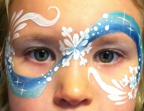 Frozen Face Paint, Carnaval Make-up, Christmas Face Painting, Frozen Face, Girl Face Painting, Face Painting Easy, Winter Face, Kids Face Paint, Painted Face