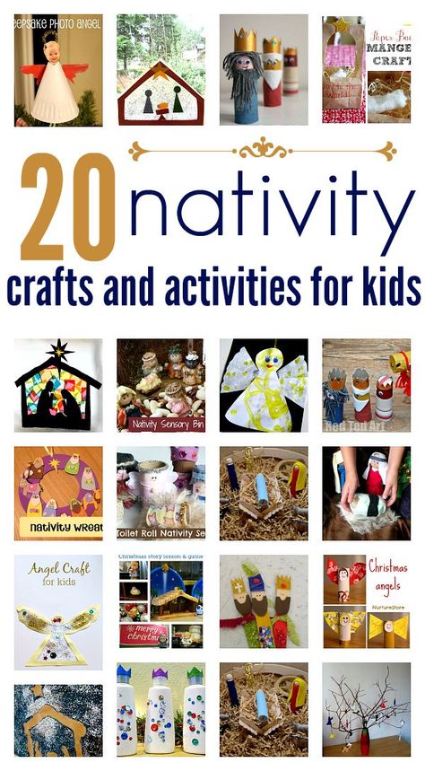 Perfect before dinner activity! Nativity crafts. Great crafts for Christmas and Sunday School. Scene Crafts, Nativity Activity, Nativity Scene Crafts, Season Activities, Christmas Angel Crafts, Crafts And Activities For Kids, Christmas Crafts For Toddlers, Christmas Crafts For Kids To Make, Angel Crafts