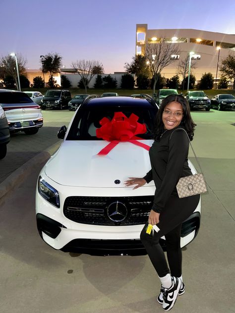 Luxury Cars Black Women, Black Mercedes Benz Aesthetic Girl, Luxury Life Aesthetic Black Women, License Black Women, Nice Cars For Women Black, First Car Black Woman, Black Woman Luxury Car, New Car Aesthetic Black Woman, Black Woman Driving Car Aesthetic