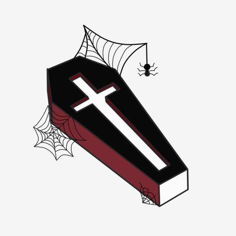 Coffin Clipart, Coffin Illustration, Halloween Imagem, Coffin Tattoo, Geisha Tattoo Design, All Seeing Eye Tattoo, Emo Tattoos, American Traditional Tattoo Ideas, Traditional Tattoo Ideas