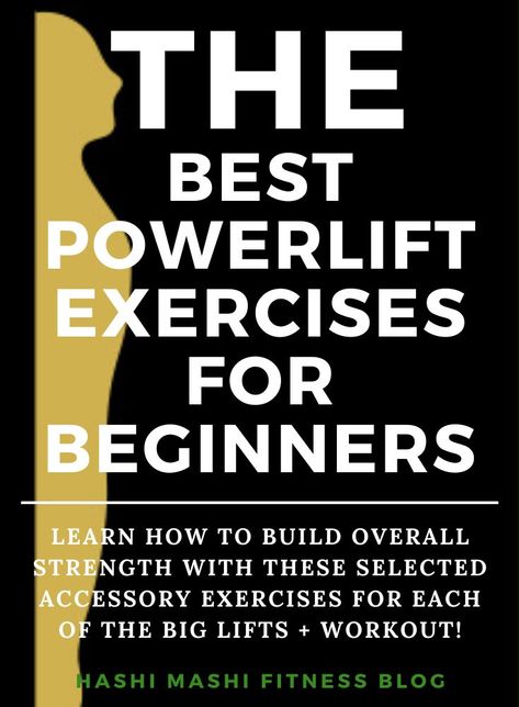 The Best Powerlifting Exercises for Beginners + Workout. 

This article, assumes you already know how to squat, bench press, and deadlift, as they are the cornerstone of powerlifting. 

Round out your workouts with these carefully selected accessory exercises, three per big lift. Powerlifting Workouts For Beginners, Power Lifting Workouts, Powerlifting Exercises, Powerlifting Women, Powerlifting Workouts, Travel Workouts, Beginners Workout, Lift Workout, Exercises For Beginners