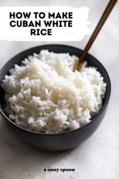 Cuban White Rice, Cuban Rice Recipe, Easy White Rice, Make White Rice, White Rice Recipe, Cuban Rice, Cuban Picadillo, Best Rice Recipe, Rice Maker