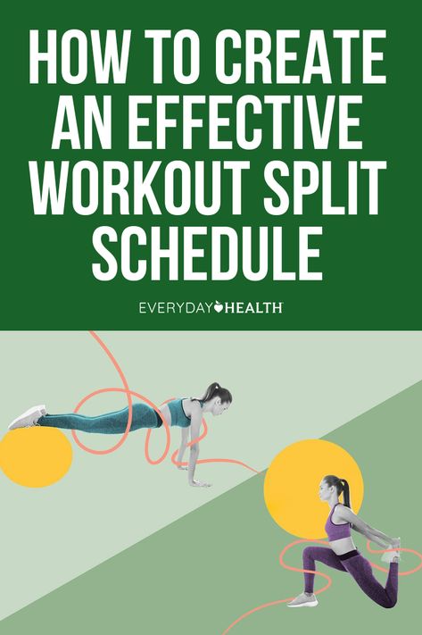 What Is a Workout Split? What Is the Most Effective Workout Split? 3 Popular Workout Splits to Try 4 Tips for Picking the Right Workout Split for You What Are the Benefits of Workout Splits? A workout split is a weekly exercise plan that focuses on training different parts of the body on different days. It helps to boost efficiency and muscle growth, while decreasing the risk for injury. Split Workout Schedule, Workout Split Schedule, Weekly Exercise Plan, Best Workout Split, Most Effective Workout, 3 Day Workout, Split Workout, Push Pull Workout, Lower Workout