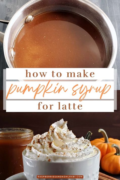 Discover the secret to making your own delicious Pumpkin Syrup for lattes with our easy recipe. This homemade syrup is a game-changer, allowing you to enjoy the cozy flavors of fall right in the comfort of your own home. With just a few simple ingredients, including real pumpkin puree, warm spices, and a touch of sweetness, you'll have a flavorful syrup that will take your latte game to the next level. Pumpkin Puree Coffee, Pumpkin Syrup For Coffee, Pumpkin Syrup Recipe, Pumpkin Spice Simple Syrup, What Is Pumpkin Spice, Pumpkin Spice Syrup Recipe, Pumpkin Pie Syrup, Syrup For Coffee, Simple Syrup Recipe