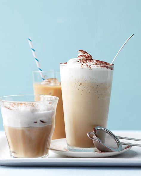 How to Make Iced Cappuccino — Martha Stewart Iced Cappuccino Recipe, Diy Cold Brew Coffee, Coffee Popsicles, Cappuccino Recipe, Homemade Iced Coffee, Vanilla Iced Coffee, Iced Cappuccino, Vietnamese Iced Coffee, Coffee Ice Cubes