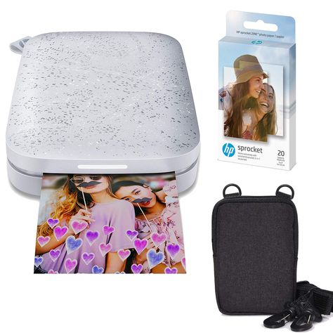 Hp Sprocket, Portable Photo Printer, Travel Journal Scrapbook, Airpods Apple, Instant Photo, Mini Printer, Portable Printer, Easy Parties, Instant Photos