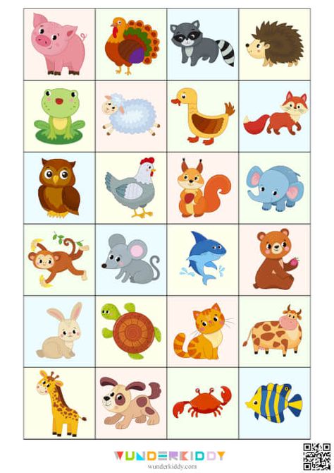 Matching Games For Toddlers, Bunny Activities, Animal Matching Game, Animal Pictures For Kids, Learning Games For Preschoolers, Game For Toddlers, Animal Activities For Kids, Preschool Activities Toddler, Classroom Art Projects