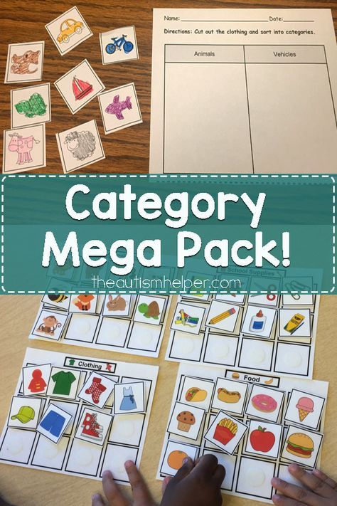 Category Activities Speech Therapy, Category Sorting Free Printable, Categorization Activities Speech Therapy, Categories Speech Therapy, Aba Therapy Activities, Speech Language Activities, Slp Activities, Speech Therapy Materials, Fine Motor Skills Activities