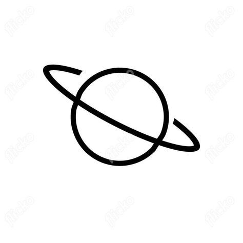 Saturn Outline, Saturn Vector, Saturn Icon, Vision 2024, Space Logo, Element Illustration, White Icons, Tattoo Templates, Icon Wallpaper