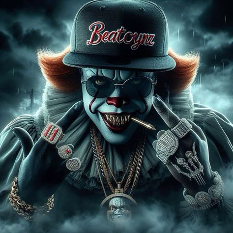 Pennywise Gangster wallpaper, iced out grills and chains Cartoon Characters With Grills, Gangster Wallpaper, Gangster Clown, Cute Monkey Pictures, Colorful Skull Art, Black Skulls Wallpaper, Badass Pictures, Camera Cartoon, Horror Cartoon