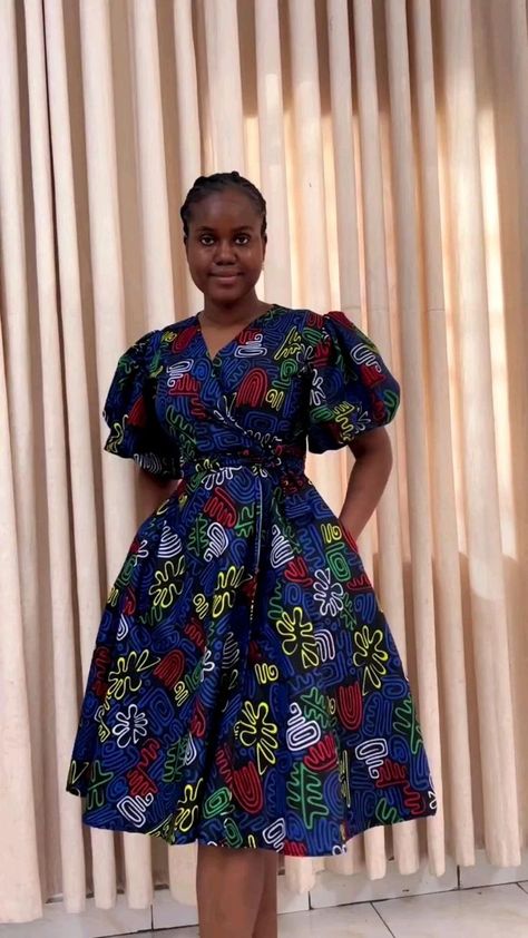 Vitenge Dresses Designs Unique, Color Combinations For Clothes Women, African Dresses For Women Ankara, Dress Designs For Stitching, Simple Dress Styles, Ankara Dress Designs, Classy Short Dresses, African Attire Dresses, Ankara Dress Styles