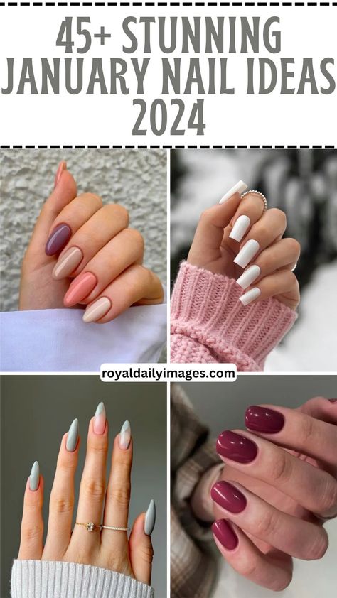 January Nail ideas 2024 January Nail Ideas, January Nail Colors, Nails January, January Nail, January Nail Designs, Nagellack Trends, January Nails, February Nails, Nude Nail