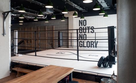 Boxing Gym Design, Kickboxing Gym, Boxing Workouts, Boutique Gym, Gym Design Interior, Fitness Marketing, Gym Club, Boxing Ring, Gym Wallpaper