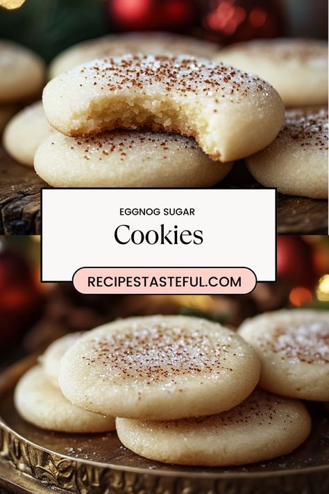 Melt-in-Your-Mouth Eggnog Sugar Cookies are soft, buttery treats infused with warm holiday spices and a hint of eggnog. Perfectly festive for cookie swaps or holiday gatherings! #EggnogCookies #HolidayBaking #ChristmasCookies Mexican Shrimp Cocktail Recipe, Shrimp Cocktail Recipe, Mexican Shrimp Cocktail, Cocktail Shrimp Recipes, Eggnog Cookies, Mexican Shrimp, Cookie Swap, Shrimp Cocktail, Tomato Juice