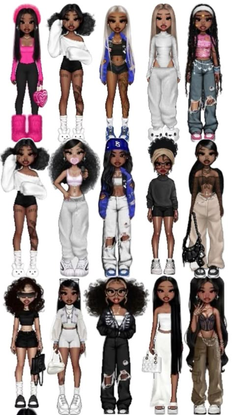 Love yall 💗 Y2k Baddie Outfits, Random Collage, Street Style Outfits Casual, Fashion Dress Up Games, Bratz Doll Outfits, Neat Casual Outfits, Imvu Outfits Ideas Cute, Bratz Inspired Outfits, Fashion Gal