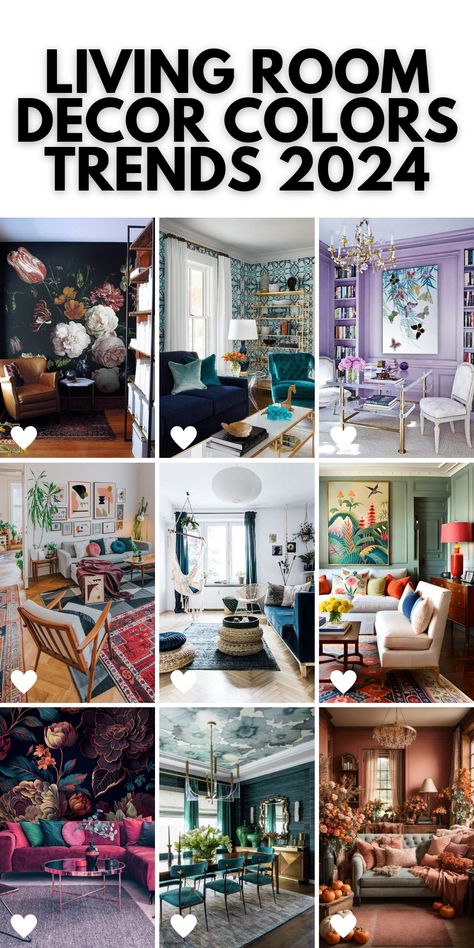 2024 Living Room Decor Trends: Painting Ideas, Interior Paint, and Timeless Color Schemes for a Stylish Home Living Room Trends 2023-2024, Painting Ideas Interior, 2024 Living Room, American Interior Design, Living Room Wall Color, Paint Trends, 2024 Inspiration, Room Wall Colors, Trending Paint Colors