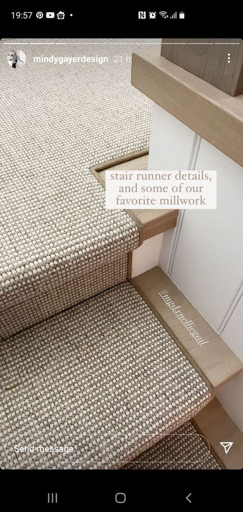 Carpet Landing And Stairs, Stairs With Carpet And Wood, Stairs And Landing Carpet, Modern Stairs Design Ideas, Modern Stairs Design, Stair Carpet Ideas, Landing Carpet, Stairs Decor Ideas, Small Stairs