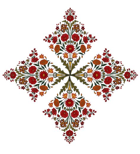 Indian Motifs Pattern, Kashmiri Motifs, Indian Elements, Motif Vector, Indian Motif, Indian Motifs, Mughal Art Paintings, Ethnic Motifs, Folk Art Flowers