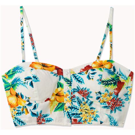 Electric Tropical Print Bustier ($14) ❤ liked on Polyvore featuring tops, shirts, crop tops, bustier, crop bustier, shirts & tops, forever 21 shirts, bustier crop top and shirt crop top Free Corset Pattern, Bralette Sewing Pattern, Top Pattern Sewing, Crop Top Sewing Pattern, Bustier Pattern, Free Crop Tops, Tropical Print Top, Bra Sewing Pattern, Shirts Crop Tops