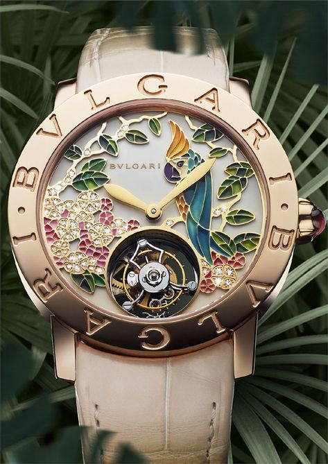 Bulgari Watch, High End Watches, Stylish Watches, Gold Case, Beautiful Watches, Women's Watch, Patek Philippe, Skeleton Watch, Audemars Piguet