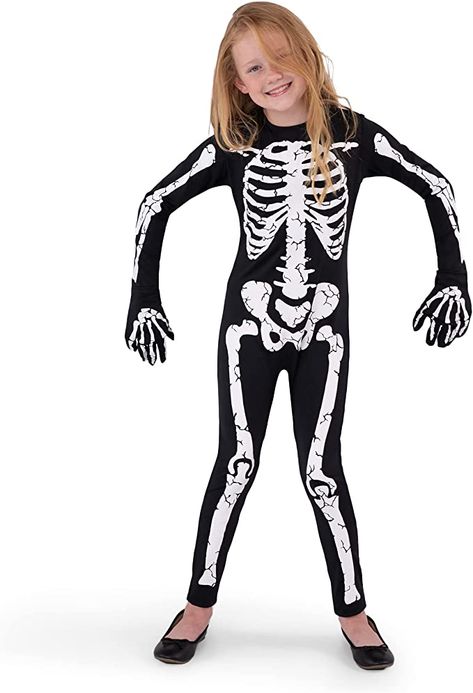 Kids Skeleton Costume, Girls Skeleton Costume, Pretty Skeleton, Skeleton Costume Kids, Minnie Mouse Dress Up, Halloween Skeleton Costume, Pirate Girl Costume, Spirit Halloween Costumes, Up Halloween Costumes