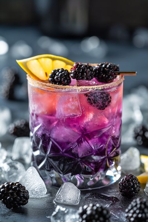 "Delicious Bramble Cocktail Recipe: A Refreshing Blackberry and Gin Beverage!" #cocktails #cocktailrecipes Valentine's Cocktails, Valentine's Cocktail, Blackberry Cocktail, Bramble Cocktail, Lemon Vodka, Coctails Recipes, Gin Recipes, Sugar Free Syrup, Flavored Vodka