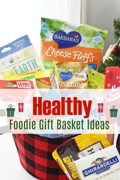 Healthy Foodie Gift basket Ideas. Get inspired to give the healthy gift of baking this holiday season! Other gift basket ideas include one for the children, and one for the hungry office worker! #AD @iherb Healthy Snacks Basket Gift, Healthy Basket Gift Ideas, Heart Healthy Gift Basket Ideas, Healthy Snack Basket Ideas Gift, Snack Gift Basket Ideas, Men Birthday Gifts Boyfriends, Food Gift Basket Ideas, Basket Ideas For Christmas, Gift Basket Ideas For Christmas