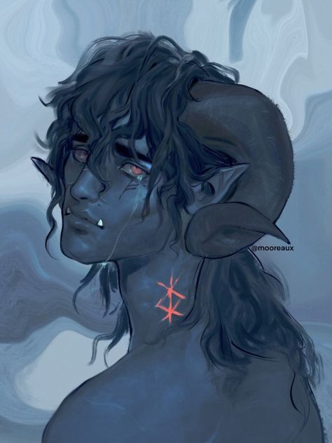 Art Commissions, Arte Van Gogh, Blue Boy, Dungeons And Dragons Characters, Dnd Art, Commissions Open, Character Creation, Dnd Characters, Character Portraits