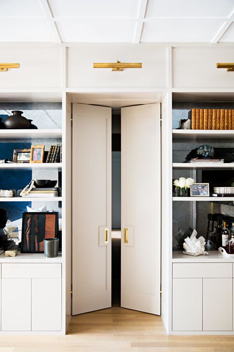 That’s when you know you’ve made it. How To Decorate A Bookshelf, Sitting Ideas, Jeremiah Brent, Bookcase Door, Floor Remodel, Nate Berkus, Ideas Living Room, Built In Bookcase, Luxury Homes Interior