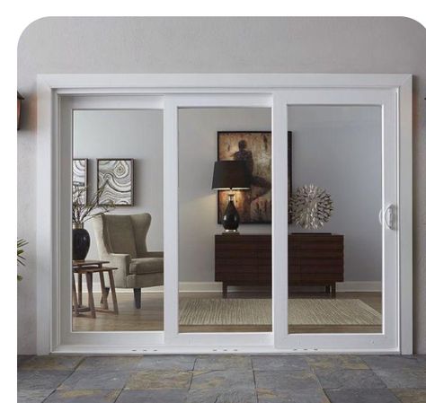 Patio Doors Sliding, Vinyl Sliding Patio Door, Sliding French Doors Patio, Sliding Doors Exterior, Patio Remodel, Sliding French Doors, House Window Design, Casa Country, French Doors Patio