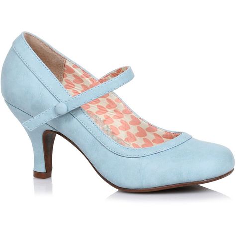 Powder Blue Leatherette Bettie Retro Mary Jane Heels ($68) ❤ liked on Polyvore featuring shoes, pumps, light blue, high heel shoes, vintage shoes, mary-jane shoes, pin up shoes and pin up pumps Heels Light Blue, Bettie Page Shoes, Pin Up Shoes, Wedding Shoes Pumps, Light Blue Shoes, Vintage Inspired Shoes, Mary Jane High Heels, Vintage Pumps, Trendy Heels