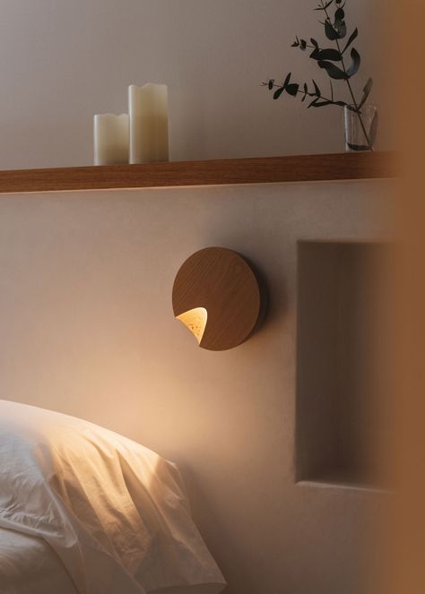 vibia-the-edit-vibia-private-mediterranean-villa-dots-3 Wall Lamp Design Bedroom, Japandi Wall Lamp, Bedroom Lamps Design, Treehouse Bedroom, Vibia Lighting, Bedside Reading Light, Ceiling Lamp Design, Japandi Living, Crazy House