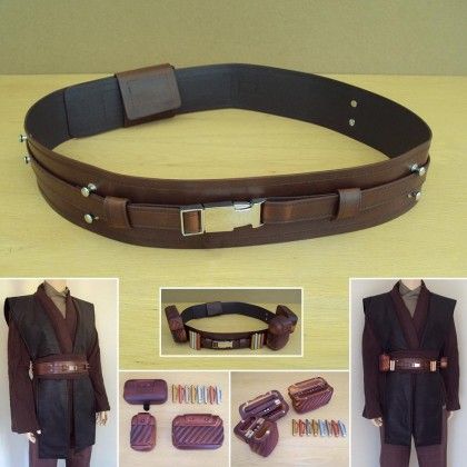 Full Jedi Belt Set - Star Wars Jedi Belt, Cosplay Idea, Transform Yourself, Star Wars Costumes, Period Outfit, Anakin Skywalker, Costume Outfits, Larp, Star Wars