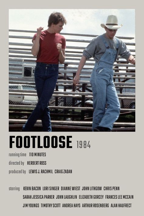 80 Movie Posters, Footloose Movie Poster, Footloose Poster 1984, Footloose Aesthetic, Footloose Poster, Fangirl Posters, Footloose 1984, Footloose Movie, 80s Movie Posters