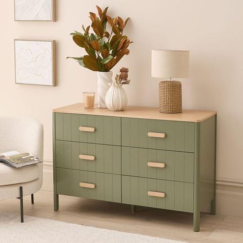 Green Dressing Table, Drawers Decor, Chest Of Drawers Decor, Green Chest Of Drawers, Modern Window Grill, Chest Of Drawers Design, Chest Drawer, Drawers Design, Chest Of Drawers Bedroom