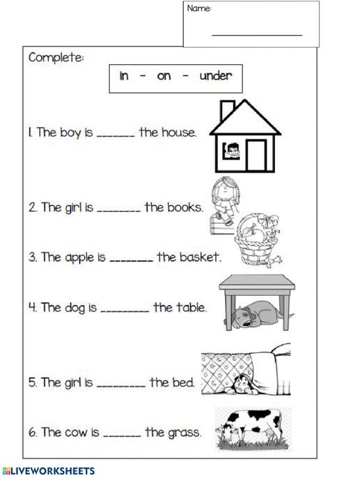 Prepositions For Grade 1, Position Words Worksheet Grade 1, Preposition Worksheets Grade 1, Grammar Lessons For Grade 1, On And Under Worksheet, Preposition Worksheets For Grade 3, Prepositions For Kids, Phonics Activities 1st Grade, Preposition Worksheets Kindergarten