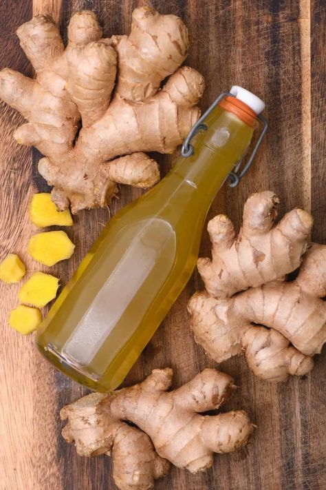 This 3-ingredient fresh ginger syrup is zingy, robust, and perfect for adding to cocktails, lemonade, desserts, and more! Honey ginger syrup and sugar-free options are included. Lemonade Desserts, Ginger Simple Syrup, Syrup For Cocktails, Simple Syrup Recipe, Ginger Paste, Drink Syrups, Ginger Drink, Honey Ginger, Simple Syrup Recipes