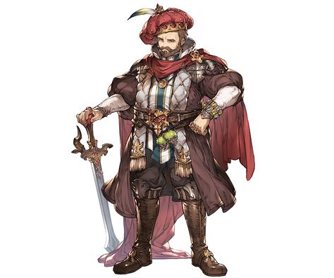 Lord Capulet - Granblue Fantasy Wiki Lord Capulet, Cool Shapes, Man Character, The Revenant, Visual Inspiration, Family Heirloom, Romeo And Juliet, Main Characters, Character Design Inspiration