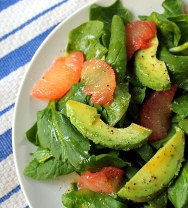 Salad With Grapefruit, Avocado Spinach Salad, Ham Pie, Grapefruit Salad, Spinach Salad Recipes, Avocado Salad Recipes, Main Dish Salads, Daylight Savings, Daylight Savings Time