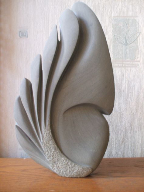 Sculpture (stone) Stone Sculpture Abstract, Stone Carving Sculpture, Stone Sculptures, Plaster Sculpture, Sculptures Céramiques, Art Carved, Pottery Sculpture, Stone Sculpture, Sculpture Installation