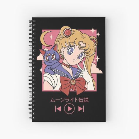 Sailor Moon Journal, Sailor Moon Design, Common Planner, Moon Notebook, Moon Journal, Family Design, Perfect Gift For Girlfriend, Animal Crossing Design, Stuff I Need