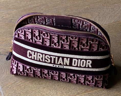 christian dior makeup bag Dior Makeup Bag, Pink Chanel Bag, Dior Pouch, Christian Dior Makeup, Black Seed Oil, Dior Makeup, Pink Chanel, Face Yoga, Makeup Pouch