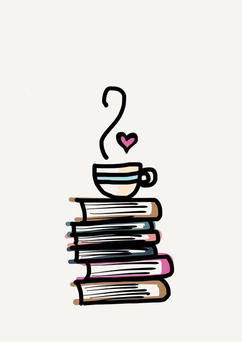 @lilyslibrary Love is…                                                                                                                                                                                 More I Love Books, Art Journals, Love Book, Book Nerd, 그림 그리기, A Heart, Doodle Art, A Coffee, Easy Drawings